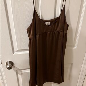 Elegant Brown Women's Dress